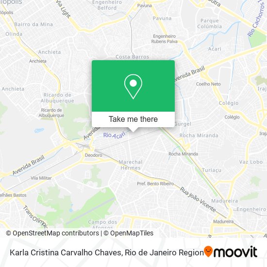Karla Cristina Carvalho Chaves map