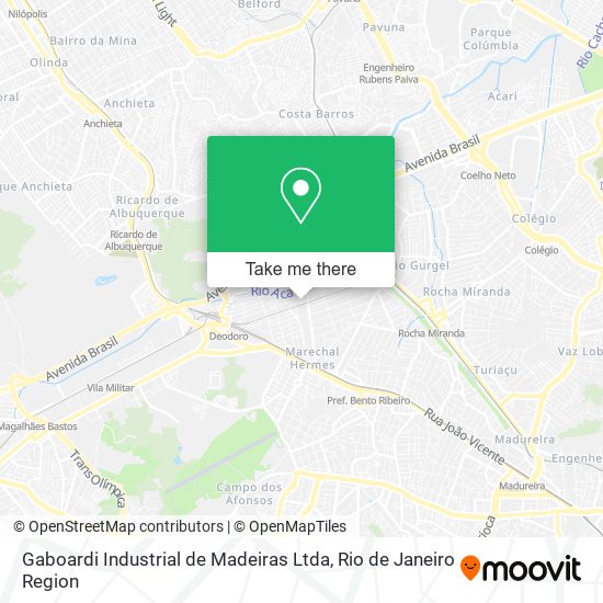 Mapa Gaboardi Industrial de Madeiras Ltda