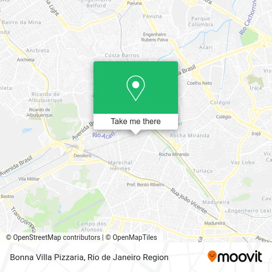 Bonna Villa Pizzaria map
