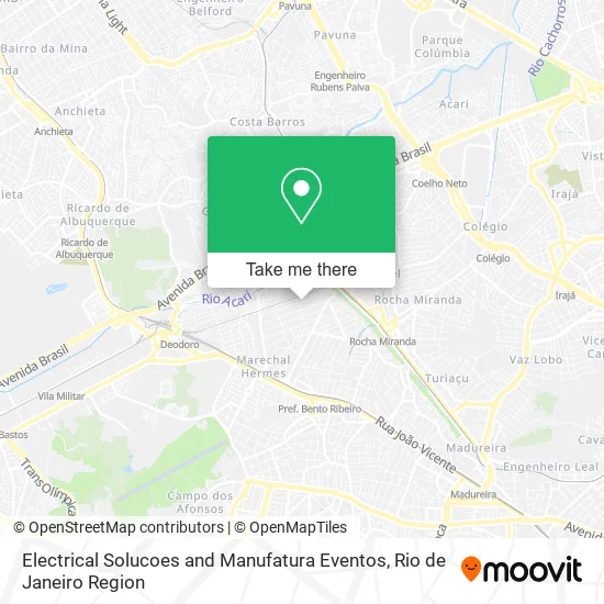 Electrical Solucoes and Manufatura Eventos map