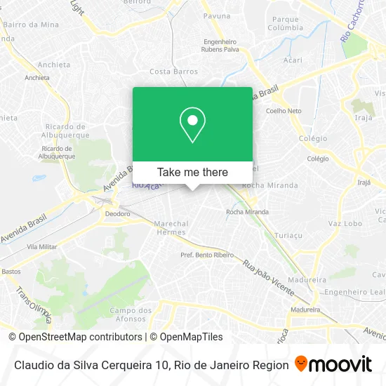 Claudio da Silva Cerqueira 10 map