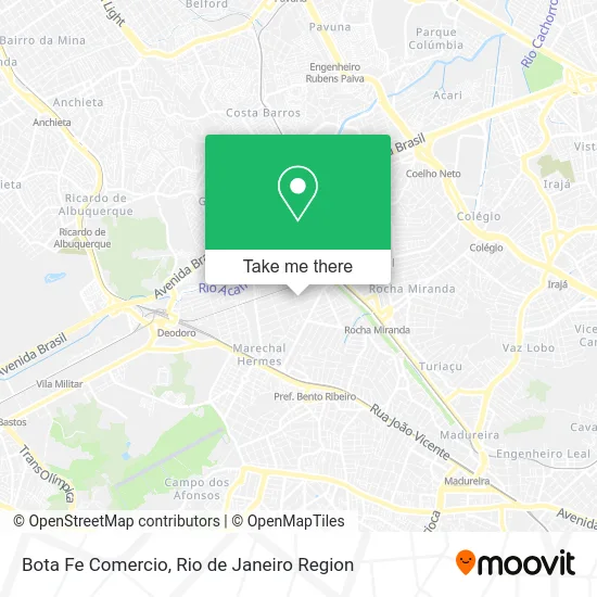 Bota Fe Comercio map