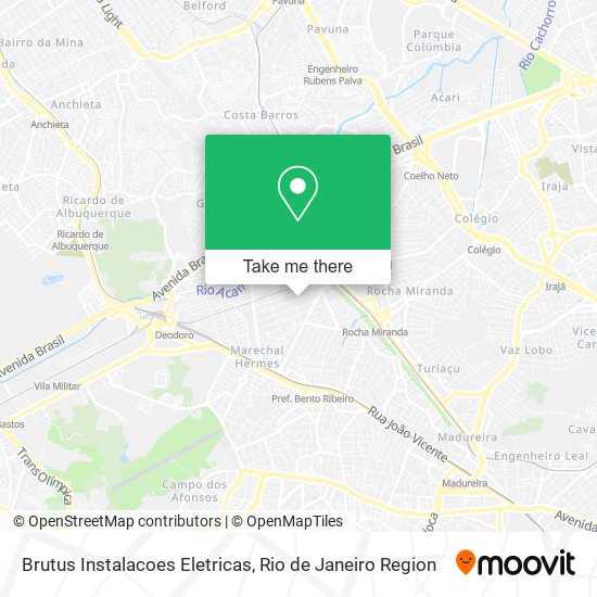 Mapa Brutus Instalacoes Eletricas