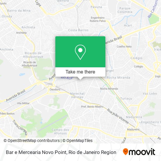 Bar e Mercearia Novo Point map