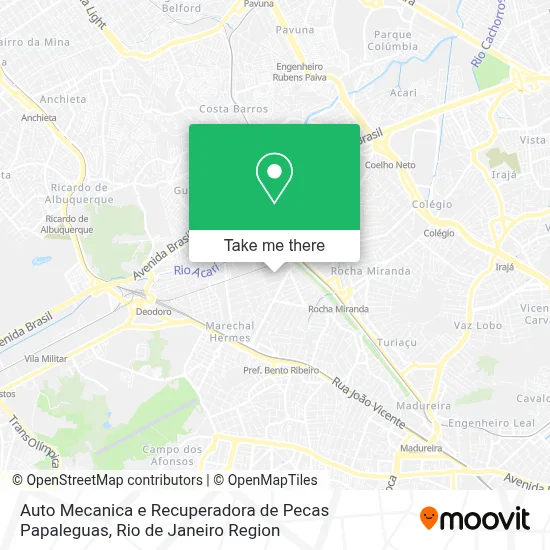 Auto Mecanica e Recuperadora de Pecas Papaleguas map