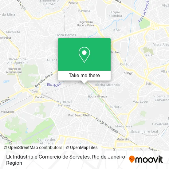 Lk Industria e Comercio de Sorvetes map