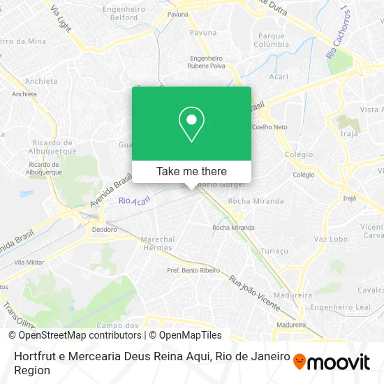 Hortfrut e Mercearia Deus Reina Aqui map