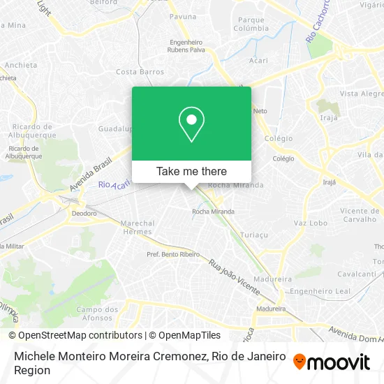 Michele Monteiro Moreira Cremonez map