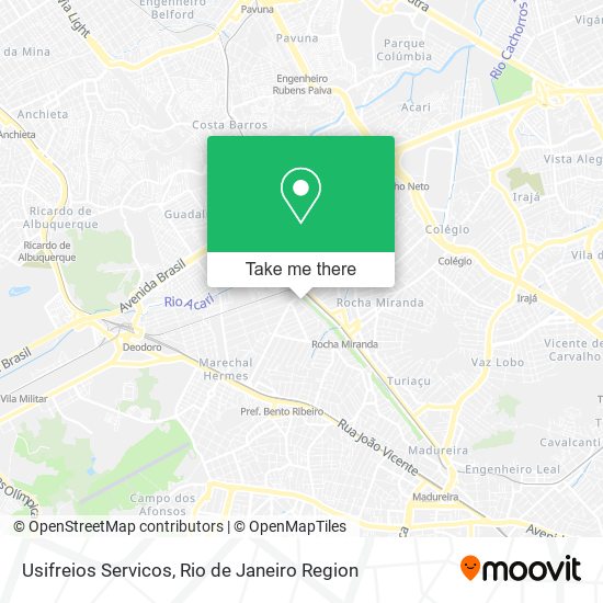 Usifreios Servicos map