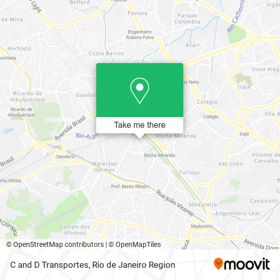 C and D Transportes map