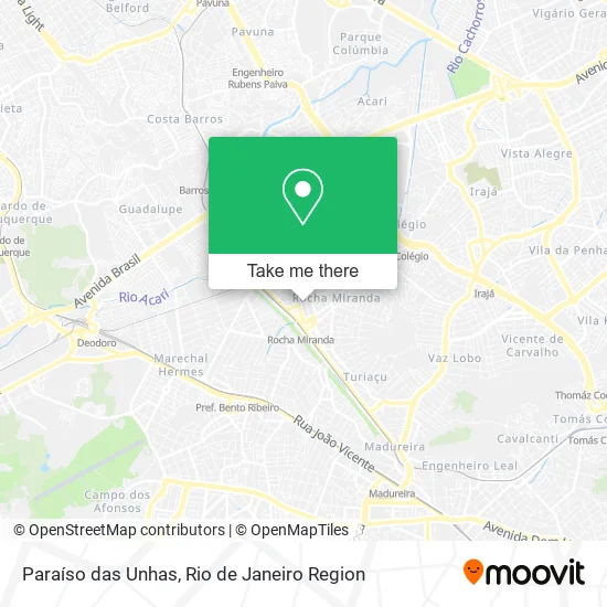 Paraíso das Unhas map