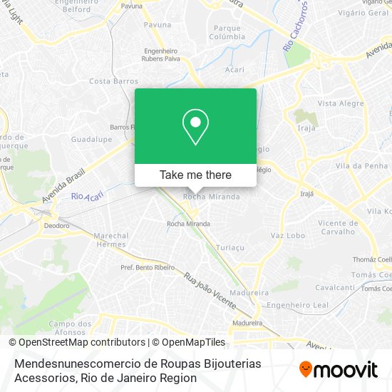 Mendesnunescomercio de Roupas Bijouterias Acessorios map