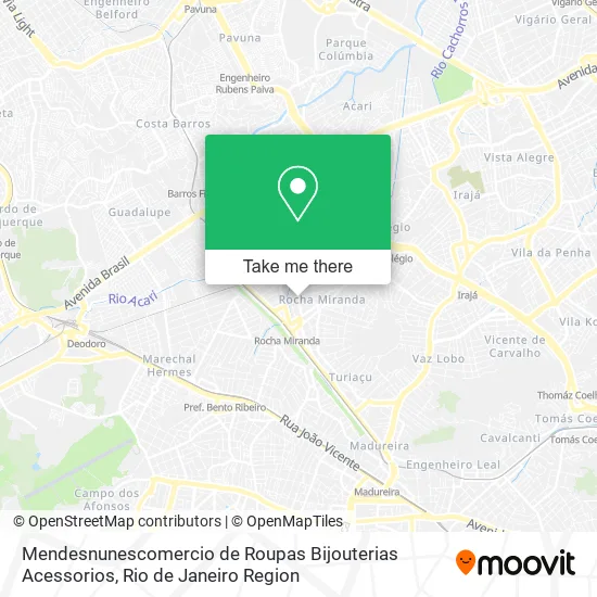 Mendesnunescomercio de Roupas Bijouterias Acessorios map
