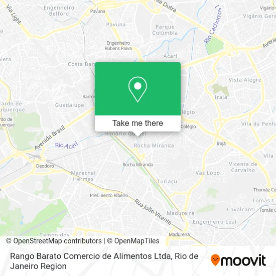 Rango Barato Comercio de Alimentos Ltda map