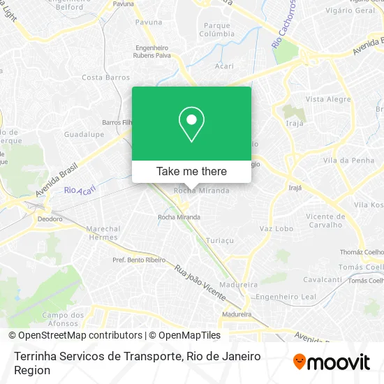 Terrinha Servicos de Transporte map