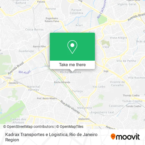 Kadrax Transportes e Logistica map