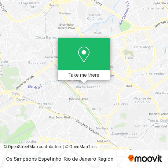 Os Simpsons Espetinho map