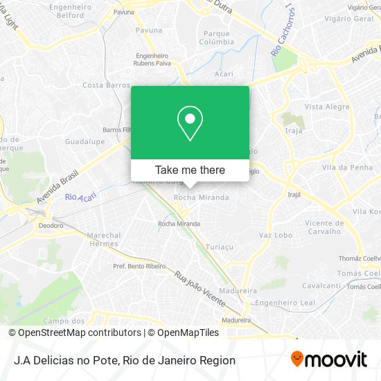 J.A Delicias no Pote map