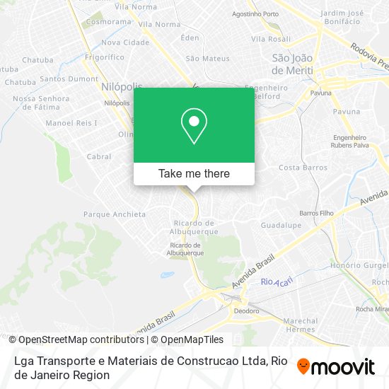 Mapa Lga Transporte e Materiais de Construcao Ltda