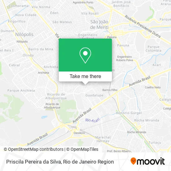 Priscila Pereira da Silva map