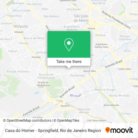 Casa do Homer - Springfield map