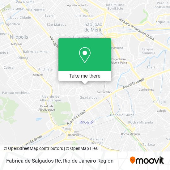Fabrica de Salgados Rc map