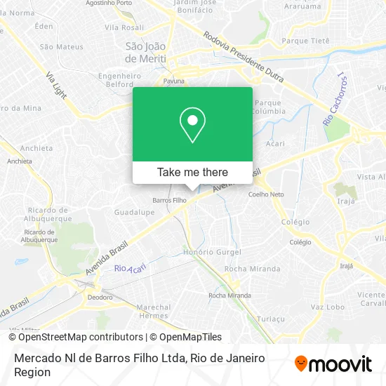 Mercado Nl de Barros Filho Ltda map