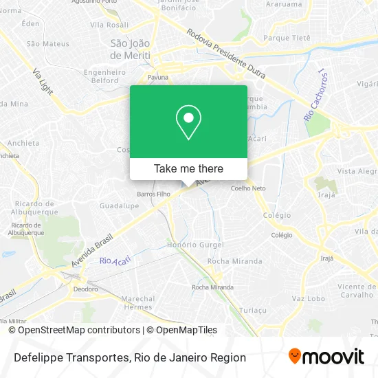 Defelippe Transportes map