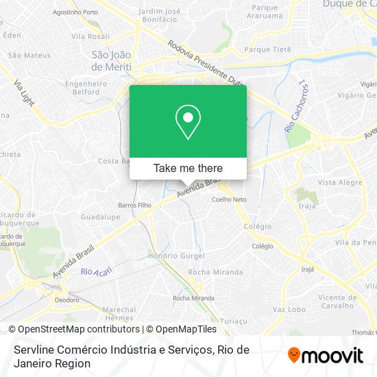 Mapa Servline Comércio Indústria e Serviços