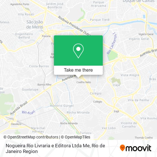 Nogueira Rio Livraria e Editora Ltda Me map