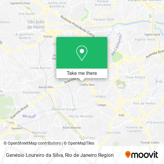 Genésio Loureiro da Silva map