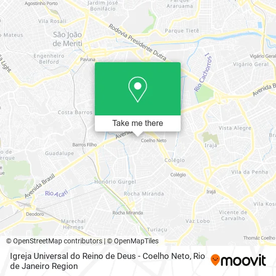 Igreja Universal do Reino de Deus - Coelho Neto map