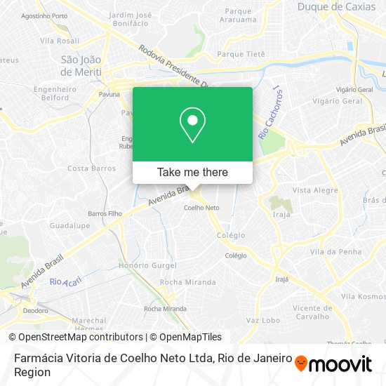 Farmácia Vitoria de Coelho Neto Ltda map