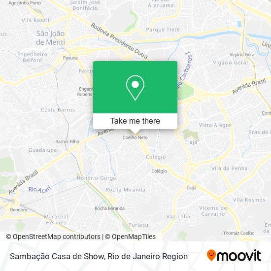 Mapa Sambação Casa de Show