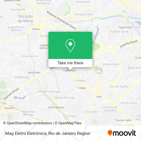 Mag Eletro Eletrônica map