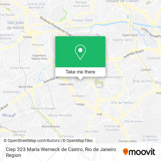 Mapa Ciep 323 Maria Werneck de Castro