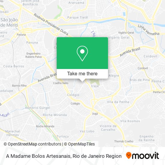 Mapa A Madame Bolos Artesanais