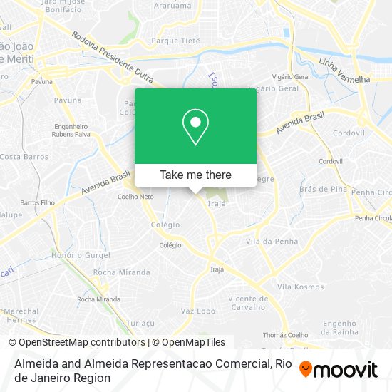 Almeida and Almeida Representacao Comercial map