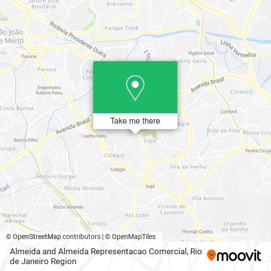 Almeida and Almeida Representacao Comercial map
