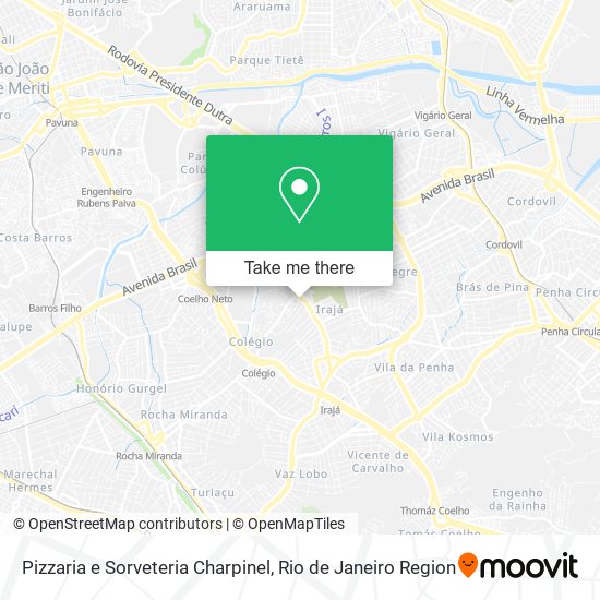 Pizzaria e Sorveteria Charpinel map