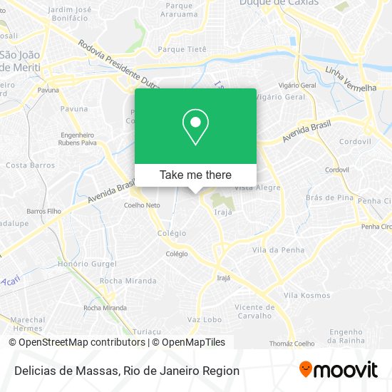 Delicias de Massas map