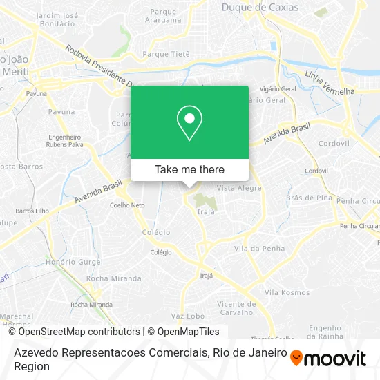 Azevedo Representacoes Comerciais map