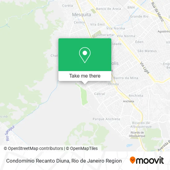 Condomínio Recanto Diuna map