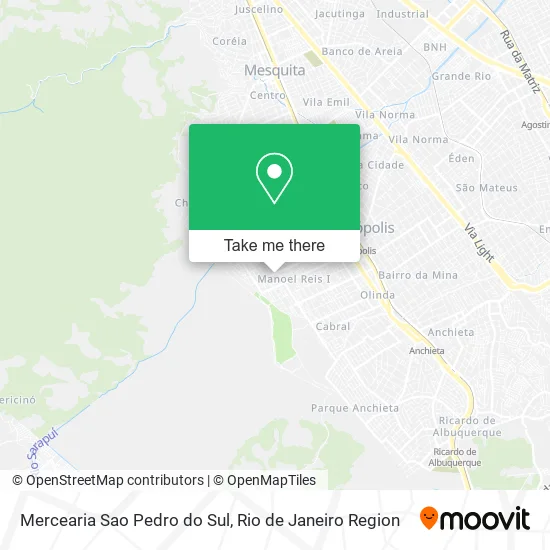 Mercearia Sao Pedro do Sul map