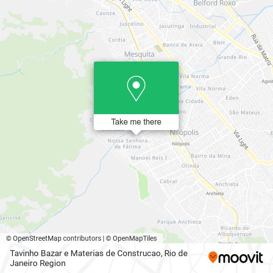 Tavinho Bazar e Materias de Construcao map