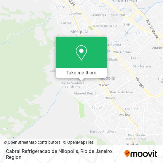 Mapa Cabral Refrigeracao de Nilopolis