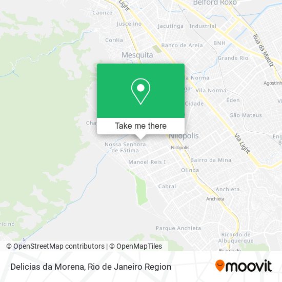 Mapa Delicias da Morena