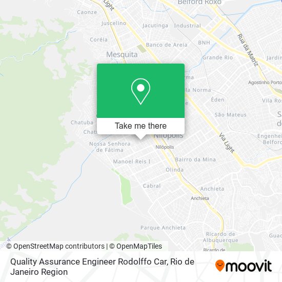 Quality Assurance Engineer Rodolffo Car map