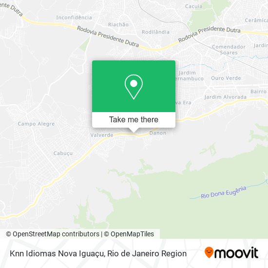 Knn Idiomas Nova Iguaçu map
