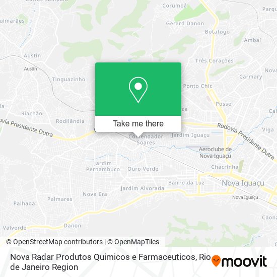 Nova Radar Produtos Quimicos e Farmaceuticos map